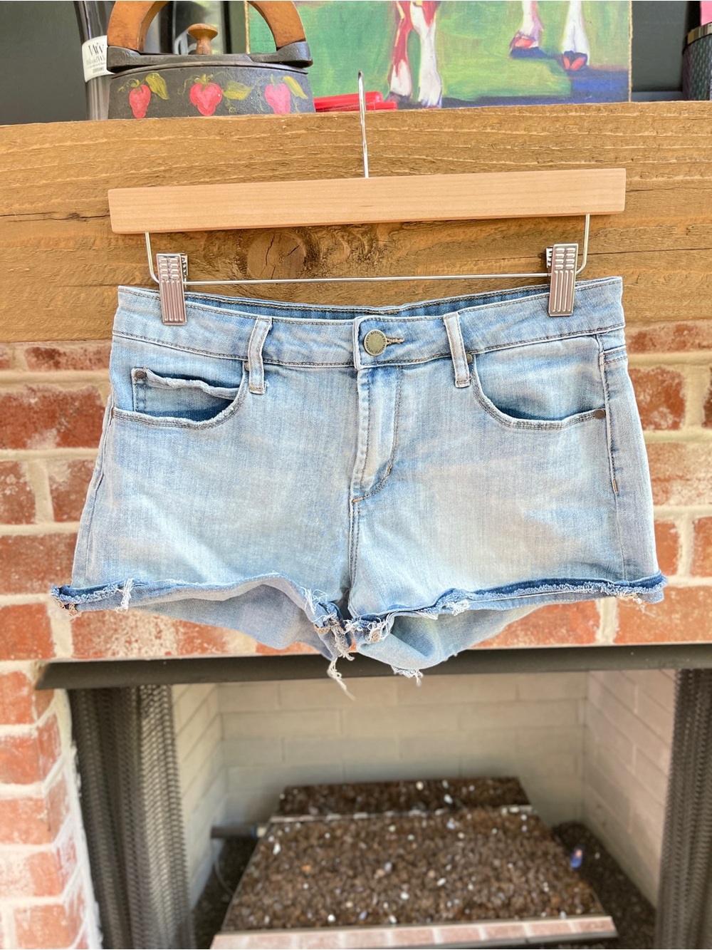 Articles of Society Light Blue Denim Cutoff Shorts Sz 27